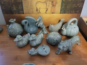 Korean Celadon Water Dropper Crackle Glaze Different Shapes  - Picture 1 of 6