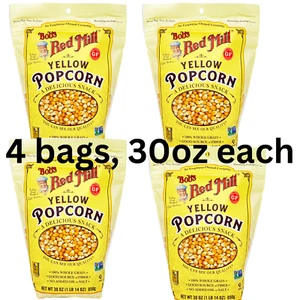 Bob's Red Mill Yellow Popcorn (4 pack) 30 oz Pkg NON GMO - Picture 1 of 5