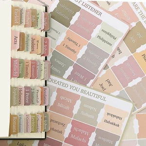 Decorative Tabs For Women ( 75 Stickers) Earth Tone Neutral Gold Foil Tabs - Picture 1 of 6