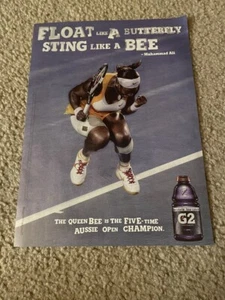2010 SERENA WILLIAMS GATORADE PRINT AD "QUEEN BEE 5-TIME AUSSIE TENNIS CHAMP" - Picture 1 of 1