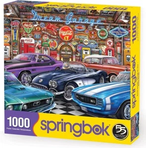 Dream Garage 1000 Piece Jigsaw Puzzle Springbok New - Picture 1 of 3