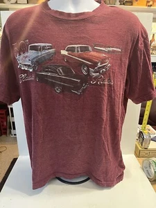 Newport Blue Classic Cars T Shirt Sized Medium  - Picture 1 of 4