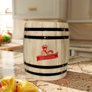 Yakimoto 1PC Wood candy Jar,with Wooden Lid,Portable Moisture Resistant Storage - Picture 1 of 12