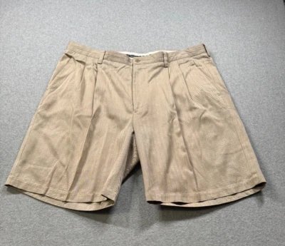 Nat Nast Mens Shorts Sz38 Luxury Original Silkblend Flat Front Beige - Image 1 of 4
