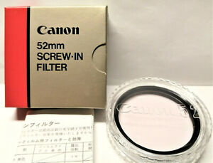 [ NEW ] Canon 52mm skylight 1x Filter Screw-in For Canon EF FD Lens w/Case 
