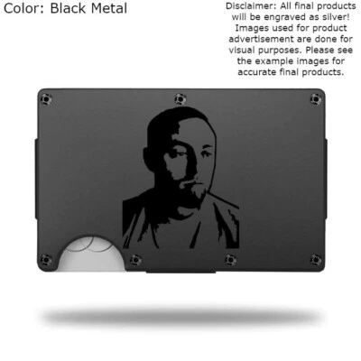 Custom MAC MILLER Laser Engraved Wallet - Pick A Wallet Color - Image 1 of 4