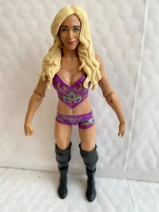 WWE CHARLOTTE FLAIR MATTEL BATTLE PACKS SERIES 55 WRESTLING ACTION FIGURE PURPLE - Picture 1 of 3