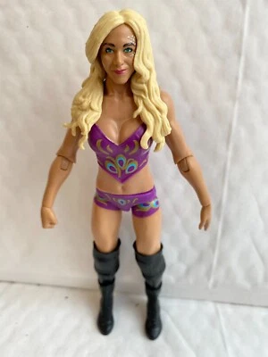 Wwe Charlotte Flair Mattel Batalla Packs Serie 55 Lucha Libre Acción Figura Lila - Imagen 1 de 3
