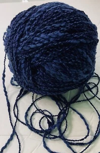 Lucci Yarns Luca Solid Unit of 1 New Blue No Label Wound Ball - Picture 1 of 3