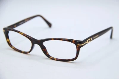 NEW COACH HC6054 ELISE 5001 DARK TORTOISE AUTHENTIC DESIGNER EYEGLASSES 52-16