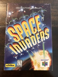 Space Invaders N64 Nintendo 64 nur Anleitung ~ Instruction Booklet - Bild 1 von 2