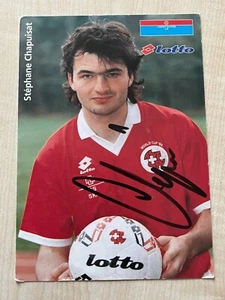Autograph STEPHANE CHAPUISAT-National Team SWITZERLAND-ASF-SFV-Ex-Bor.DortmundAK - Picture 1 of 2