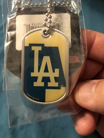 Los Angeles Dodgers Domed Dog Tag Necklace Cover