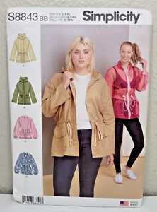 Simplicity Pattern S8843 Misses Anorak With/Without Hood Sz 18-24 - Picture 1 of 2