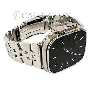 Apple Watch Ultra 2 Custom Polished Titanium 49mm Shiny Mirror & Polished Link - Picture 1 of 5