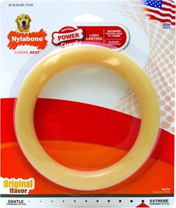 Nylabone Dura Chew Giant Ring Extreme Tough Dog Chew Toy, Original Flavour, Larg - Picture 1 of 3