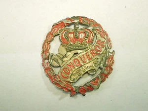 Vintage Conqueror Charles Williams Stores NY Fahrrad Kopf Abzeichen Emblem - Bild 1 von 6