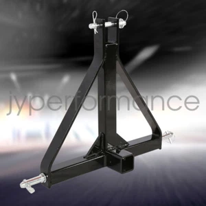 Heavy Duty 3 Point 2" Receiver Trailer Hitch Category 1 Tractor Tow Drawbar Pull - Picture 1 of 8