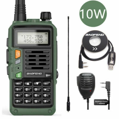 BAOFENG UV9R 10W 2800MAH TRI BAND VHF UHF 2 WAY WALKIE TALKIE HAND FUNKGERÄTE - Bild 1 von 4