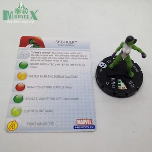 Heroclix Incredible Hulk set She-Hulk #204 Gravity Feed figura con tarjeta! - Imagen 1 de 1