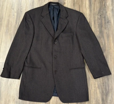 Hugo Boss Einstein Sport Coat Blazer Mens 40R Brown Wool/Kashmir Tweed - Imagem 1 de 4