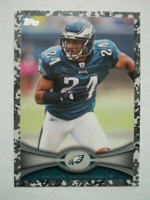 2012 Topps Football Camo Parallel #71 Nnamdi Asomugha Eagles 382/399 - Image 1 of 2