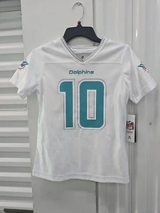 DOLPHINS TYREEK HILL JERSEY SIZE 10/12 LARGE YOUTH GIRLS WHITE - Picture 1 of 9