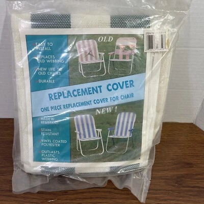 Funda de repuesto para silla exterior reemplaza correas antiguas 1 pieza NUEVA Foto 1 de 4