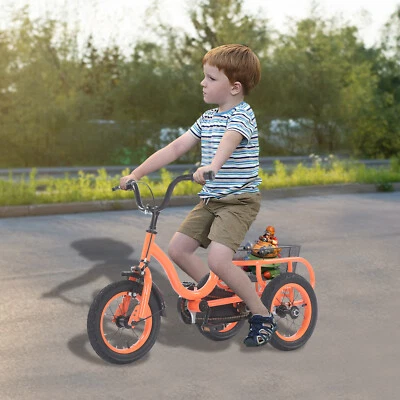 Dreirad für Jungen Mädchen 3-Rad Kinder Fahrrad mit Einkaufskorb 12 Zoll DE - Bild 1 von 4
