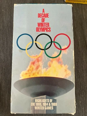 A Decade of Winter Olympics Box Set (VHS, 1988) 1980 1984 1988 abc Sports CBSFOX - Image 1 of 2