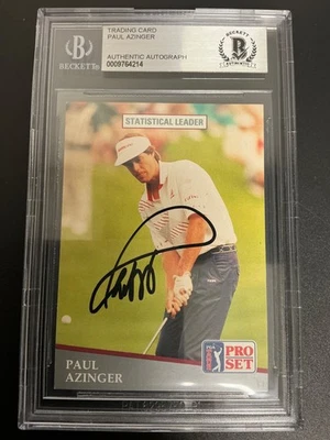 1991 PGA Tour #272 Paul Azinger Signed Auto Beckett Slabbed 214 - Image 1 of 3