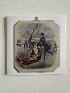 Royal Household Christmas Card – Queen Victoria & Prince Albert Sleighing Scene - Picture 1 of 4