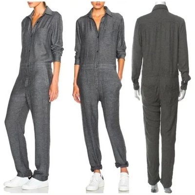 NWT Isabel Marant Etoile Gray Wool Blend Jumpsuit long Sleeve Size 36 / US S - Image 1 of 4