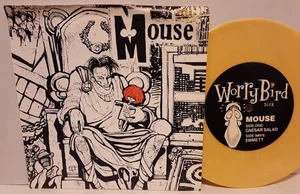 MOUSE ~ CAESAR SALAD / EMMETT 1991 7" ViNYL 45 & PS YELLOW MARBLED COLORED ViNYL - Imagen 1 de 2