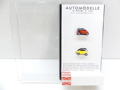 Busch 1:160 N 8350 Smart, 2 PKW, NEU in OVP #60628 - Bild 1 von 2