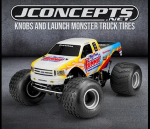 Jconcepts 2.6 1/10 1/8 RC Monster Truck Launch & Knobs Tires Gold Bigfoot Clod - Picture 1 of 6