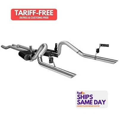 Flowmaster 17273, Kit American Thunder Exhaust 64-66 Mustang Steel Performance - Image 1 of 4