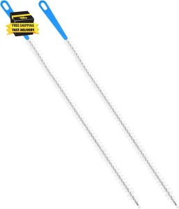 2er-Pack flexible Abflussreinigungsbürste, 23,6 Zoll lang Abfluss Verstopfung Entferner Werkzeug mit - Bild 1 von 7