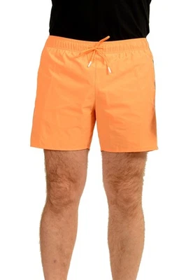 Pantalones Cortos de Natación Hugo Boss Para Hombre "Icónicos" Naranja Claro Estampado de Logotipo EE. UU. M IT 50 Foto 1 de 4