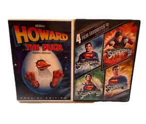 Comic Book 2 DVD Lot Superman 1-4 (2008) & Howard The Duck (2009) - Picture 1 of 20