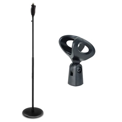 keepdrum MS124 Mikrofonständer Einhand-Stativ mit Mikrofonklammer - Bild 1 von 4