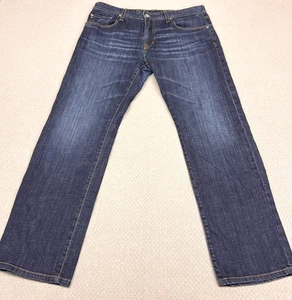 Adriano Goldschmied Protege Jeans Mens 34x32 Blue Denim Straight Casual - Picture 1 of 10