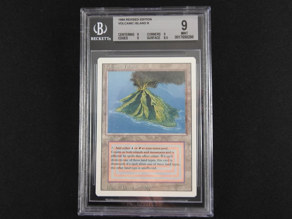 Volcanic Island BGS 9 MINT [Revised Edition] Mtg Magic Free Shipping - Image 1 of 4
