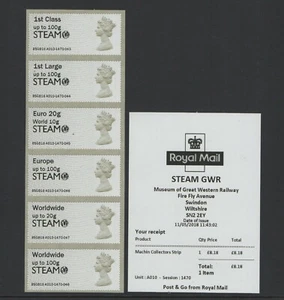 MACHIN Ma13 STEAM GWR MAY 2018  A010 Collector Strip POST GO  FV £18.45 - Picture 1 of 1