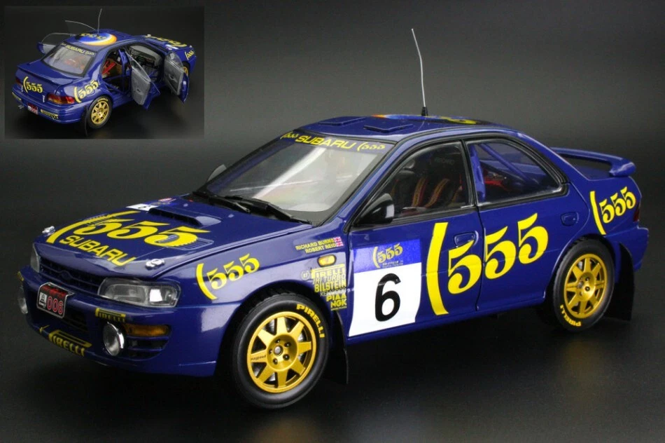 Subaru Impreza 555 #6 Hk / Bejing Rally 1994 Burns/reid 1:18 Model 5526 SUN STAR - Immagine 1 di 1