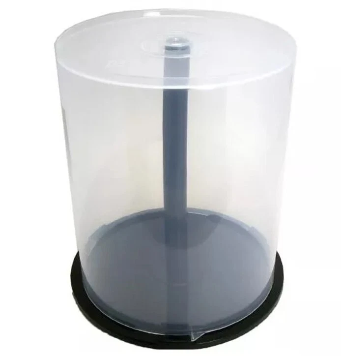 1 x Plastic Cake Tub 100 capacity CD DVD storage empty Spindle Box Case Cakebox - Image 1 of 1