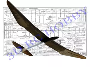 Giant Bird of Time Sailplane Glider 354" WS Plans Templates Instructions PRINTED - Picture 1 of 1
