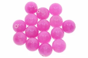 5 uds. (0,79 € */ 1 ud.) 12S209 - Mashan rosa 12mm bola piedra preciosa minerales - Imagen 1 de 2