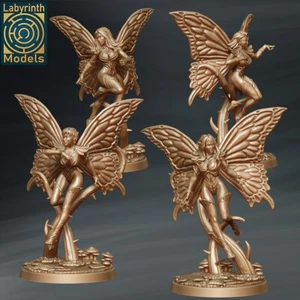 Faeries(x4)/TTRPG/Wargaming/Dungeons and Dragons/Labyrinth Miniatures - Bild 1 von 1