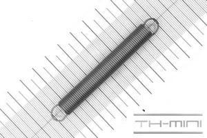 Molla di trazione 1 mm gancio occhiello 10x80 mm 3,2 kg spirale acciaio inox metallo - Foto 1 di 1